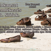 Holokauszt megemlékezés 2013. Siófok. (Írta: Haraszti László)